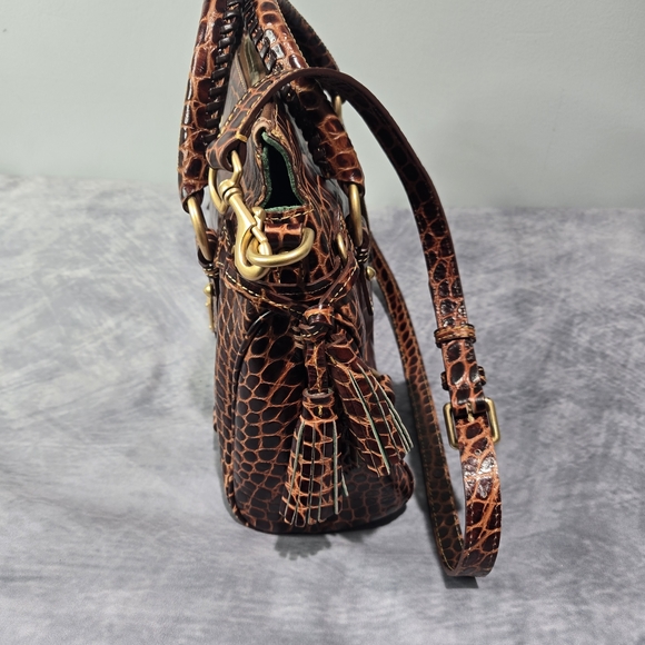 Dooney & Bourke Croco Fino Satchel - Picture 5 of 10